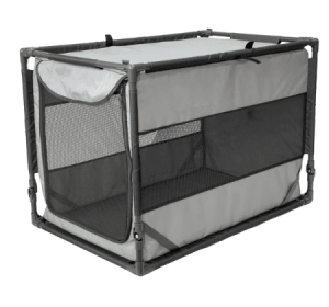 Sport Pet Designs Portable Folding Dog Kennel, Gray, Large
