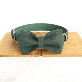 MUTTCO pet collar bow traction set (Option: Set-XS)