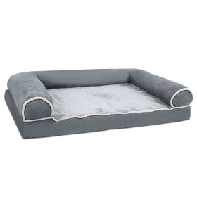 Dog Bed Pet Bed Sofa Dog Couch Pet Cushion Carpet Mattress with Washable and Removable Cover for Medium Large Dogs (Option: darkgrey_xl)